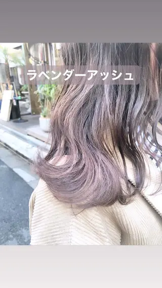 ミディアム カラー 店長 小池アキトのヘアスタイル