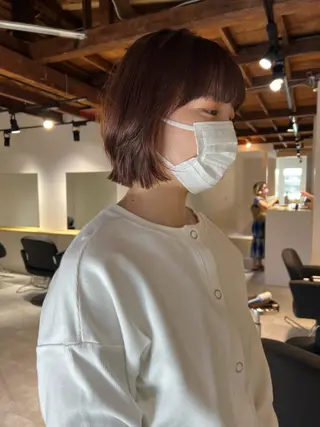 ミディアム カラー io濱川 遥のヘアスタイル