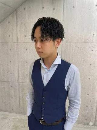 パーマ メンズ 🌀メンズパーマ🌀 カット💇こうせいのヘアスタイル