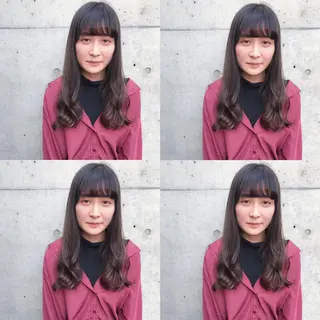 セミロング カラー ヘアアレンジ TAKUMAブリーチ /切りっぱなし🪽のヘアスタイル
