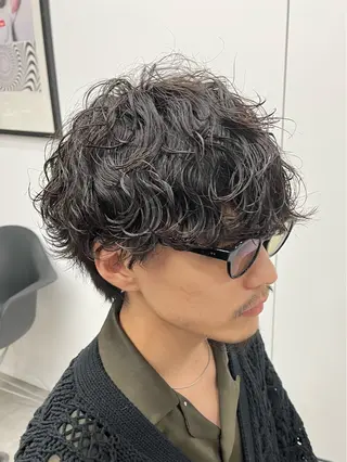 ショート パーマ メンズ 新潟メンズパーマ 新潟駅/小田拓実のヘアスタイル