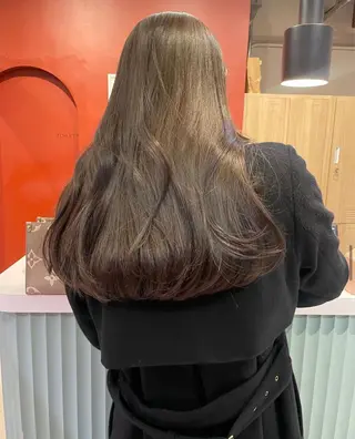 カラー レイヤーカット🍏 オリーブ/ののかのヘアスタイル