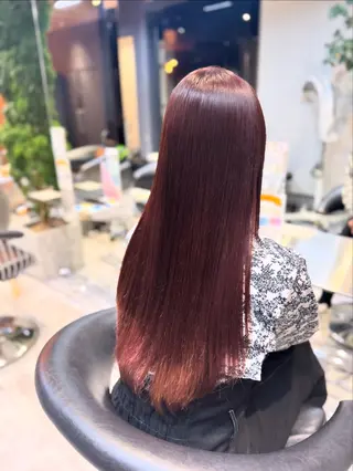 ロング 韓国艶髪/透明感 カラー/ひなののヘアスタイル