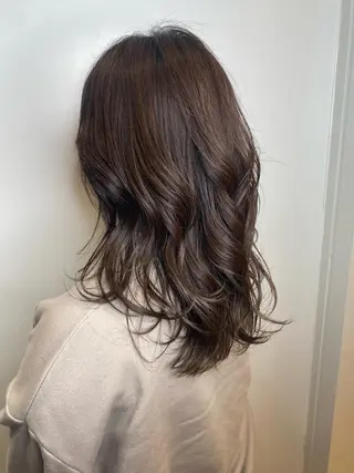 セミロング カラー レイヤー/艶カラー ROKUのヘアスタイル