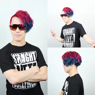 ショート カラー メンズ 今泉 周のヘアスタイル