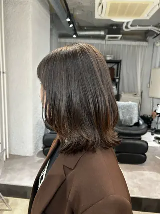ミディアム なかじま しほののヘアスタイル
