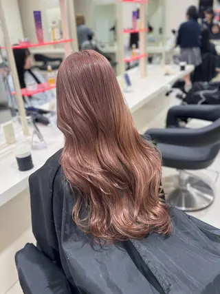 ロング カラー 🤎モテ髪＆透明感 ミルクティー🥣🤎のヘアスタイル