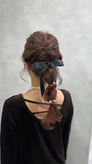 セミロング ヘアアレンジ 🤍モテレディヘア 🤍Hitohaのヘアスタイル