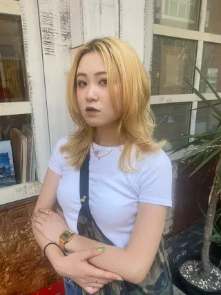 ミディアム 大西 柚羽のヘアスタイル