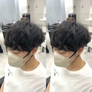 パーマ メンズ メンズ/カラー/ デザイン/小松 英吉のヘアスタイル