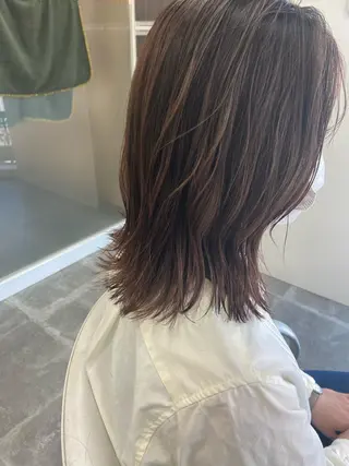 ミディアム カラー ヘアアレンジ 眠れるヘッドスパ✨ chacoのヘアスタイル