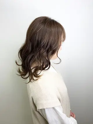 ミディアム 【清瀬】パサツキ 広がり改善川合剛史のヘアスタイル