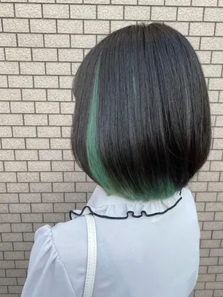 ミディアム カラー 岡本 拓朗のヘアスタイル