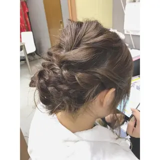セミロング ヘアアレンジ マエダ　カズエ🫶 coronahairのヘアスタイル