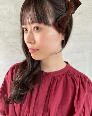 ロング ヘアアレンジ 足立 悠輔のヘアスタイル