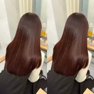 ロング カラー 髪質改善🩵縮毛矯正 代々木/木下のヘアスタイル