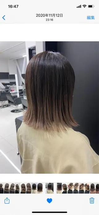 ミディアム カラー ヘアアレンジ 🦄インナーカラー 🦄貫井彩花のヘアスタイル