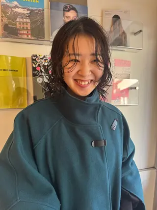 ミディアム パーマ 今泉/kai🐇ボブ 似合わせカットのヘアスタイル