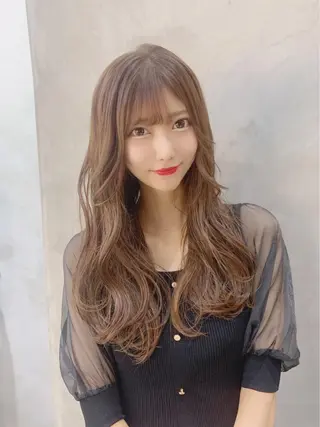 ミディアム カラー 韓国ヘア 店長NEGIのヘアスタイル