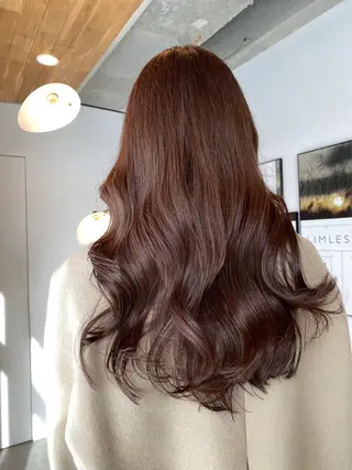 セミロング ベージュカラー/新潟 カラー特化/落合優吾のヘアスタイル