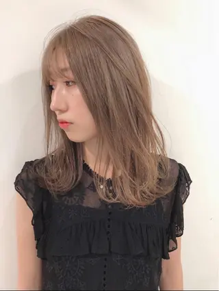 セミロング ボブ/縮毛矯正 🌟梅田盛一🌟のヘアスタイル