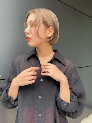 ミディアム 外国人風ヘア スペシャリスト★高沼のヘアスタイル