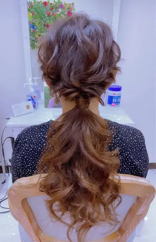 ヘアアレンジ ヘアセットサロン ココのヘアスタイル