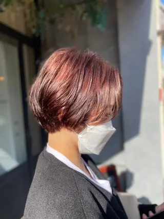 ミディアム カラー パーマ ヘアアレンジ 【N°deseo】 吉祥寺のヘアスタイル