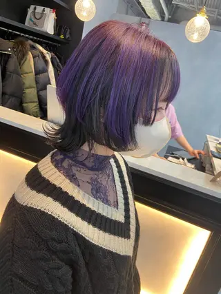 ミディアム カラー レイヤー💧艶髪 💧Syotaのヘアスタイル