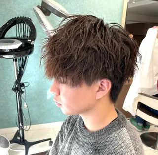 ショート パーマ メンズ 【メンズ特化】 池田大成✂︎のヘアスタイル