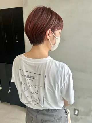 ショート カラー 一ノ瀬 暁のヘアスタイル
