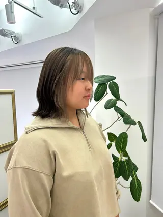 ミディアム カラー 🍓似合わせカット× パーマ/矢木🍓のヘアスタイル