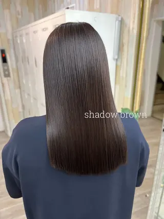 ミディアム カラー パーマ ヘアアレンジ 二ヶ月綺麗なデザイン カット/星野六三四のヘアスタイル
