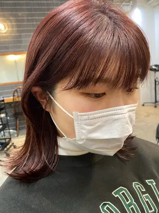 ミディアム カラー 砂原 ひよりのヘアスタイル