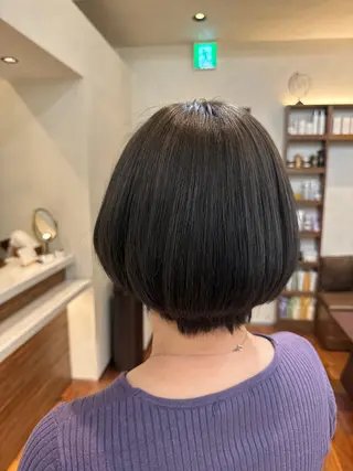 ミディアム カラー 年齢悩みを全て解消/ 白髪と癖毛 松本雄光のヘアスタイル