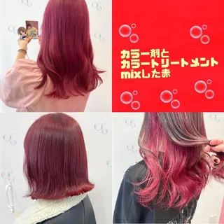 セミロング カラー ヘアアレンジ 新宿駅近♡個室 ♡関口三都季🌜のヘアスタイル