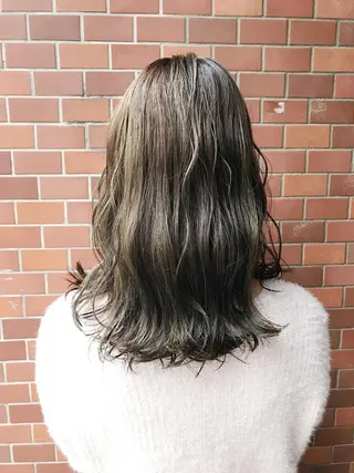 セミロング 丹羽大喜 縮毛矯正/美髪矯正のヘアスタイル