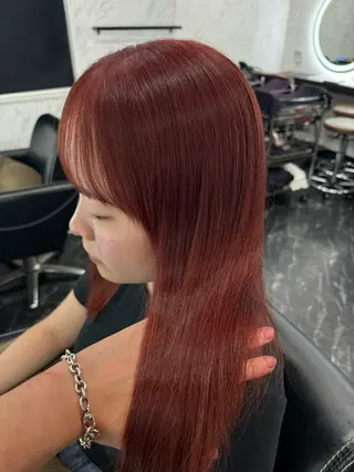 カラー ブリーチ・暖色カラー エクステ/mao🩰のヘアスタイル
