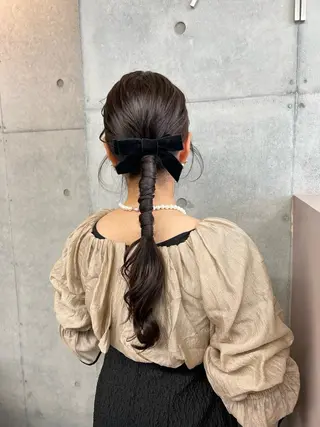 ロング ヘアアレンジ 佐藤カコ🎀艶髪/ アレンジ/レイヤーのヘアスタイル