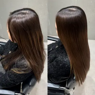 セミロング 髪質改善ヘアケア 艶髪特化/上田のヘアスタイル