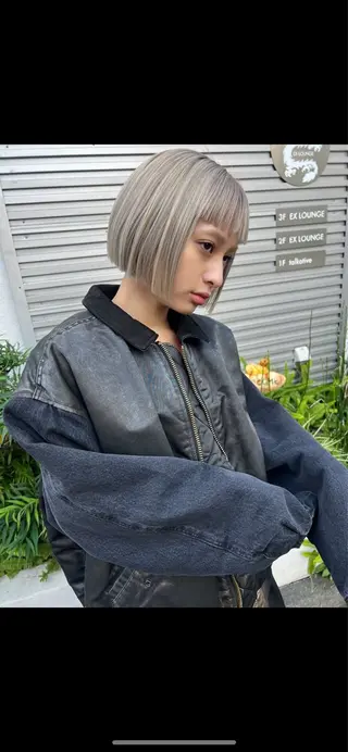 ショート 透明感カラー🌿ボブ ✨飛田　ケイのヘアスタイル