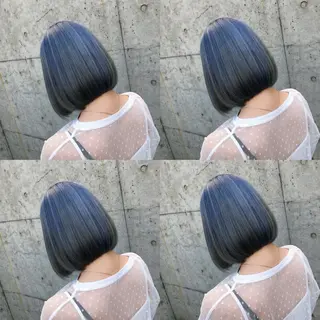 ショート カラー ヘアアレンジ メンズ キッズ 💟Chloe原宿店 🩶ハイトーンのヘアスタイル