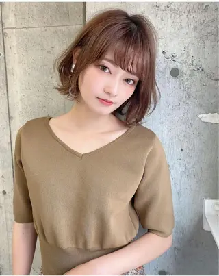 ミディアム 似合わせカラーの達人 ダブルカラー/森栄範のヘアスタイル