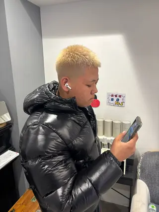 カラー メンズ りんと/天神/カット モデル募集/艶カラーのヘアスタイル