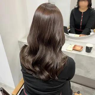 セミロング RINA 韓国ヘア/半個室のヘアスタイル