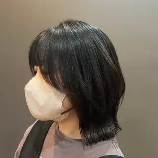 ミディアム カラー 中村 ひなたのヘアスタイル