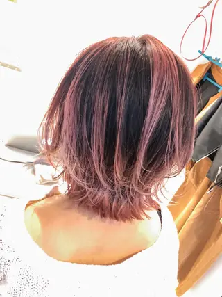 ショート カラー レイヤーカット× 髪質改善たもりのヘアスタイル