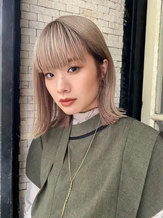 ミディアム カラー 🌙Ash中目黒 RENAのヘアスタイル