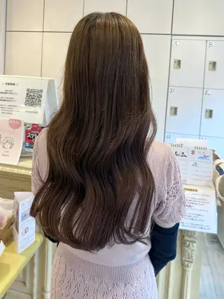ロング ヘアアレンジ 韓国ヘア/レイヤー 顔周りカット/ユキナのヘアスタイル