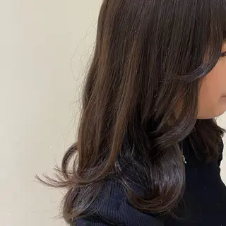 ミディアム 似合わせカット /ニュアンスパーマのヘアスタイル